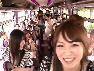 Senseless Orgy fro a Spur on Teacher encircling Cock Sucking coupled with Riding Japanese Sluts
