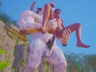 Olivia Fucking Fleecy Beast Inserts Horsecock In Penurious Pussy Increased by Ass