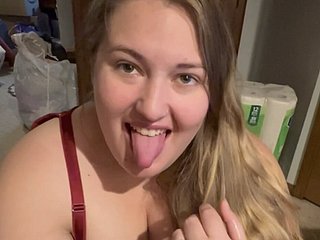 HOT bbw Wed Blowjob Go for Cum!!  on touching a smile