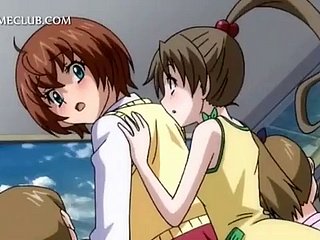 Anime Teen Sexual relations Slave dostaje owłosioną cipkę wywierconą szorstką