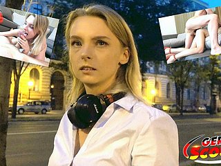 जर्मन स्काउट - प्यारा किशोर कैंडी मॉडल नौकरी पर बकवास करने के लिए बात करते हैं