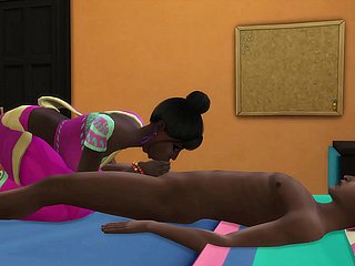 Indian Stepmom vindt haar maagdelijke stiefzoon slapen nadat ze thuiskwam fore het werk en zijn lul zuigt terwijl hij slaapt en dan met hem neukt en haar zwanger krijgt - desi grote borsten