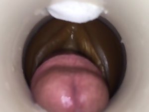 Sperm Aufnahme von cum Nocken challenge