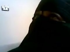 mujer caliente egipcio en niqab